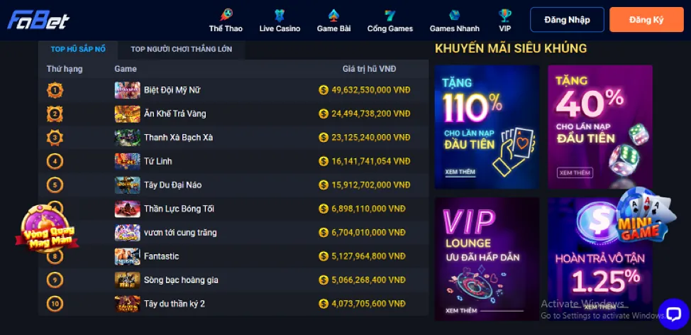 Nạp tiền vào x8 app
